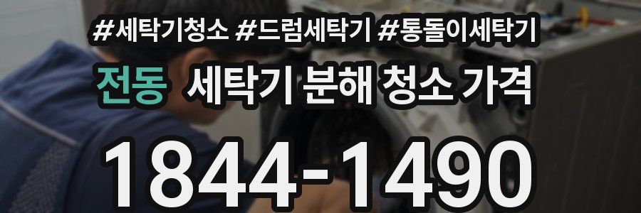 전동 세탁기 분해 청소 가격