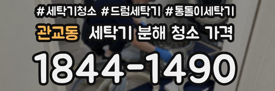관교동 세탁기 분해 청소 가격