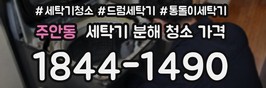 주안동 세탁기 분해 청소 가격