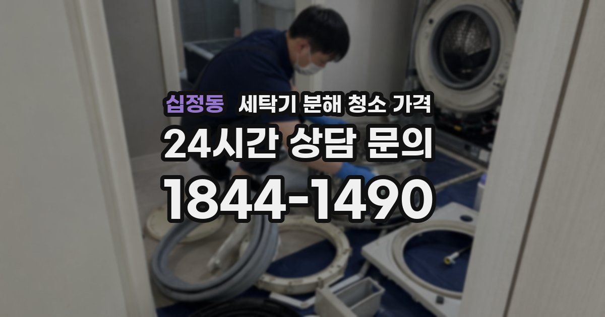 십정동 세탁기 분해 청소 가격