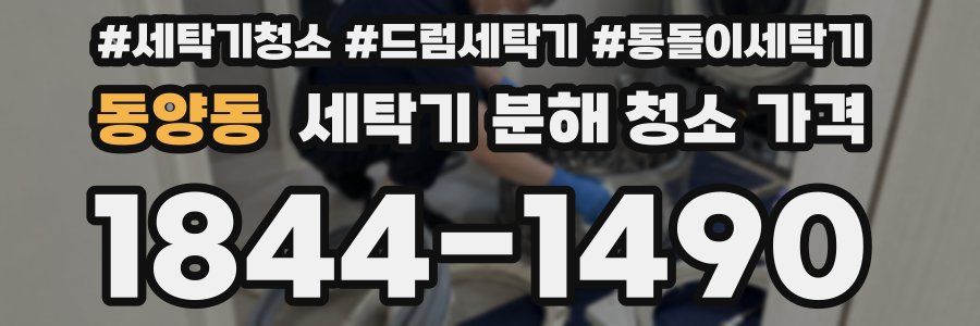 동양동 세탁기 분해 청소 가격