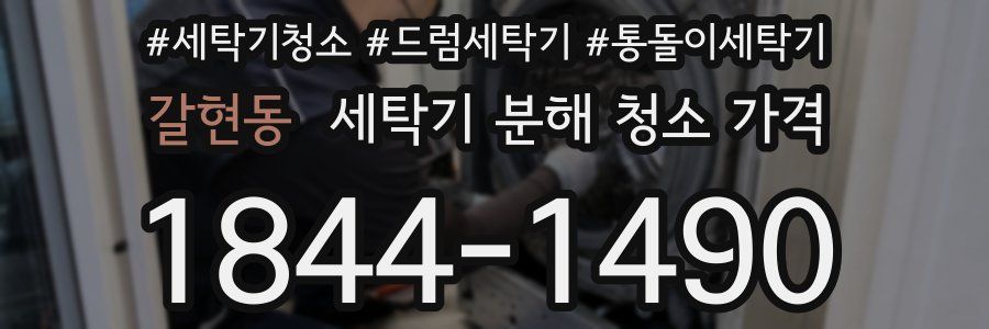 갈현동 세탁기 분해 청소 가격