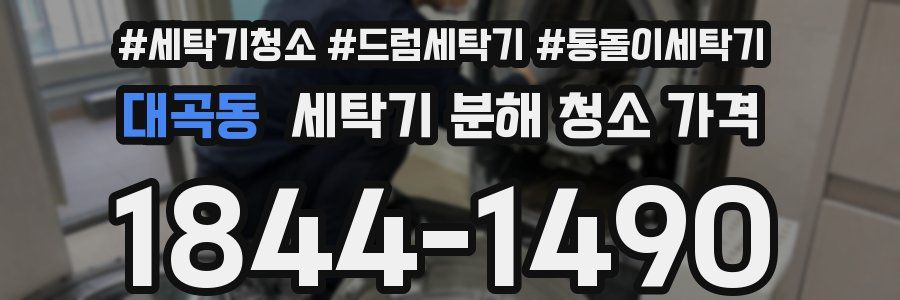 대곡동 세탁기 분해 청소 가격