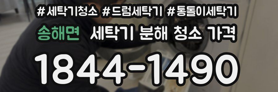 송해면 세탁기 분해 청소 가격