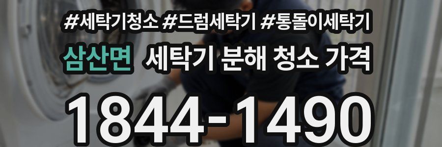 삼산면 세탁기 분해 청소 가격