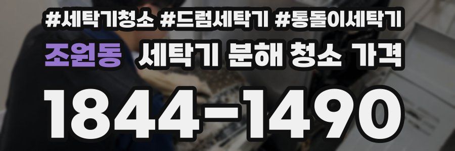 조원동 세탁기 분해 청소 가격