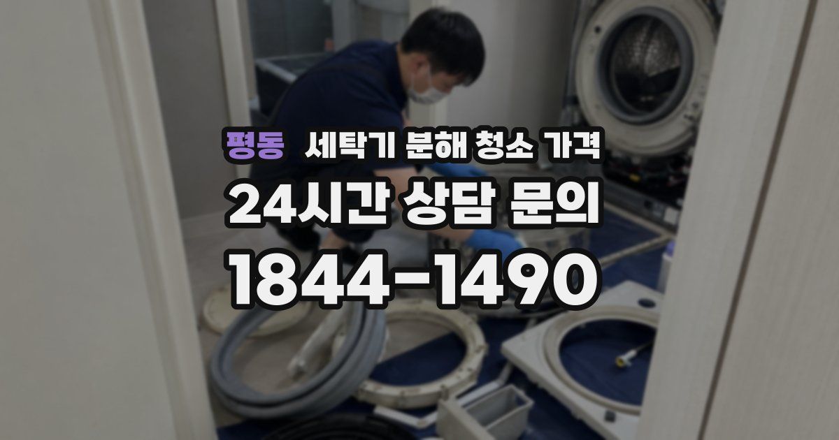 평동 세탁기 분해 청소 가격