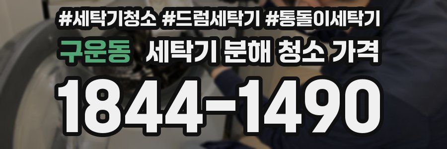 구운동 세탁기 분해 청소 가격