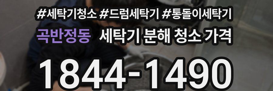 곡반정동 세탁기 분해 청소 가격