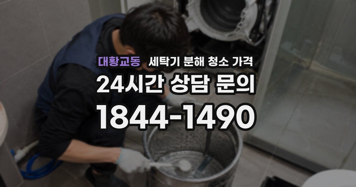 대황교동 세탁기 분해 청소 가격