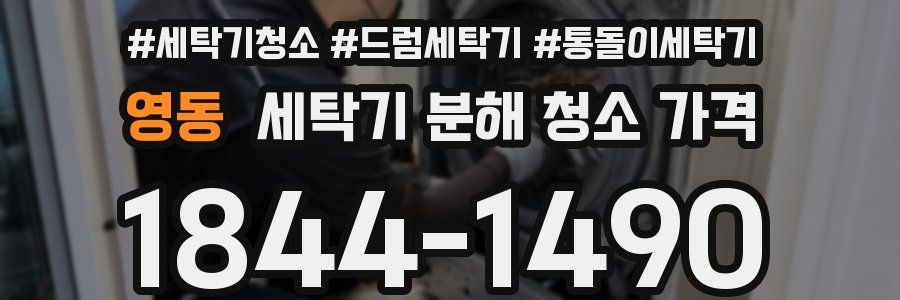 영동 세탁기 분해 청소 가격