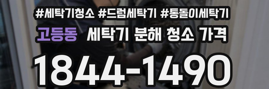 고등동 세탁기 분해 청소 가격
