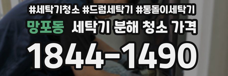 망포동 세탁기 분해 청소 가격