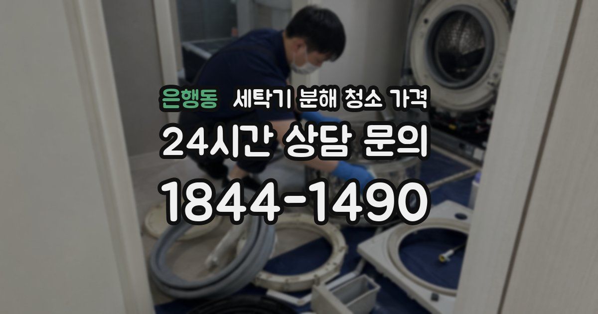 은행동 세탁기 분해 청소 가격