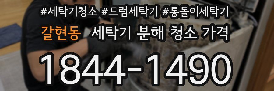 갈현동 세탁기 분해 청소 가격