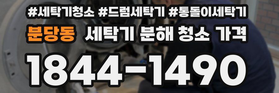 분당동 세탁기 분해 청소 가격