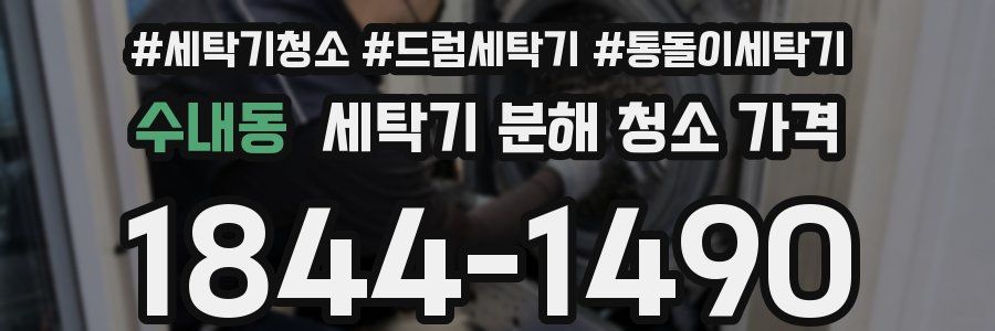 수내동 세탁기 분해 청소 가격