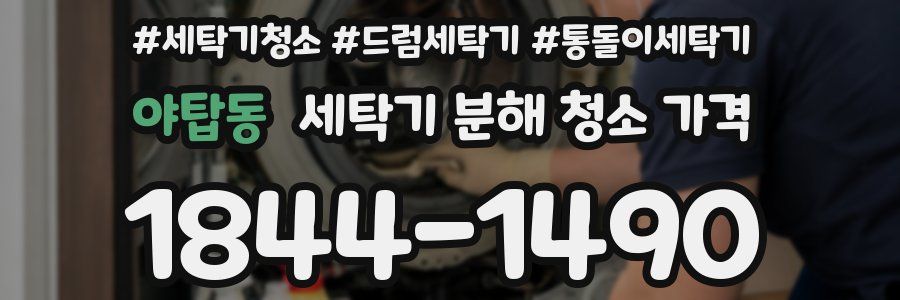 야탑동 세탁기 분해 청소 가격