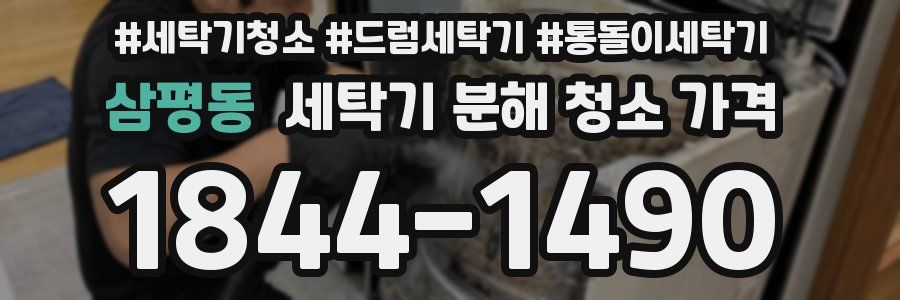 삼평동 세탁기 분해 청소 가격