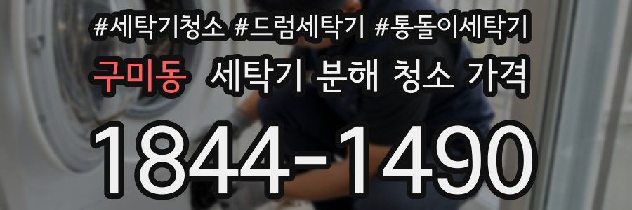 구미동 세탁기 분해 청소 가격