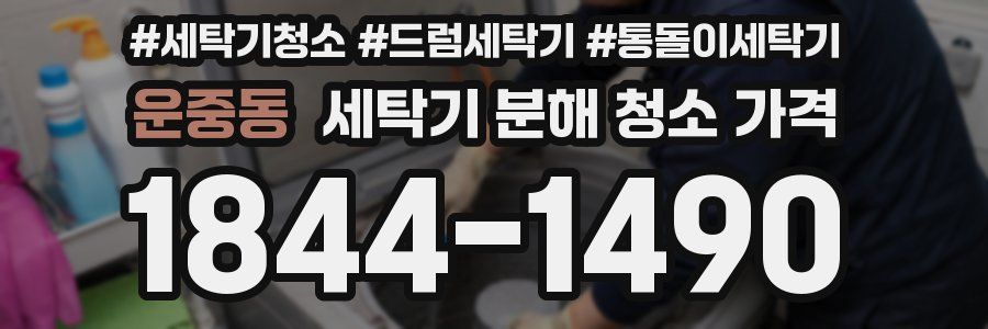운중동 세탁기 분해 청소 가격