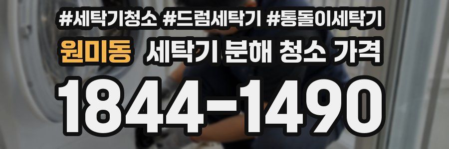 원미동 세탁기 분해 청소 가격