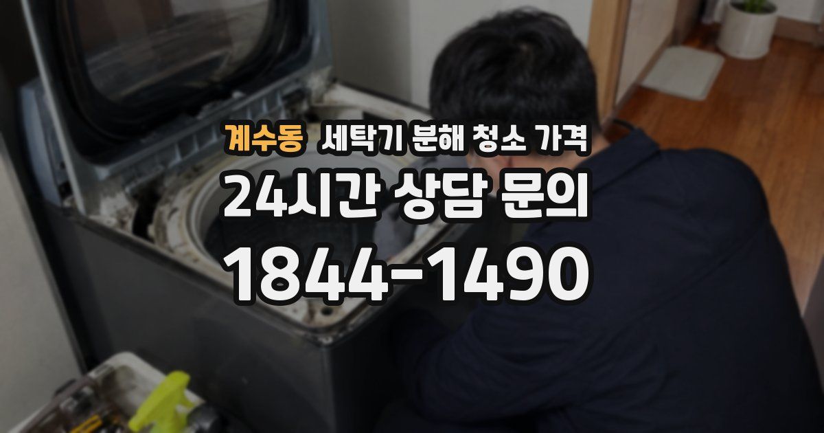계수동 세탁기 분해 청소 가격