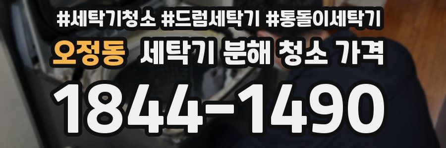오정동 세탁기 분해 청소 가격