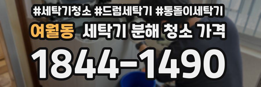 여월동 세탁기 분해 청소 가격