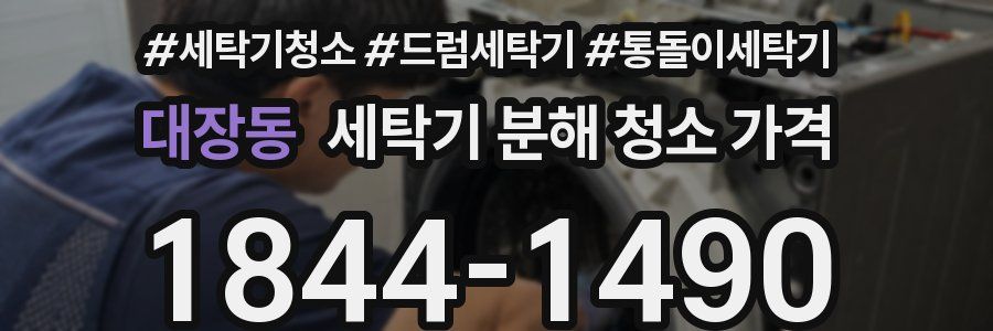 대장동 세탁기 분해 청소 가격