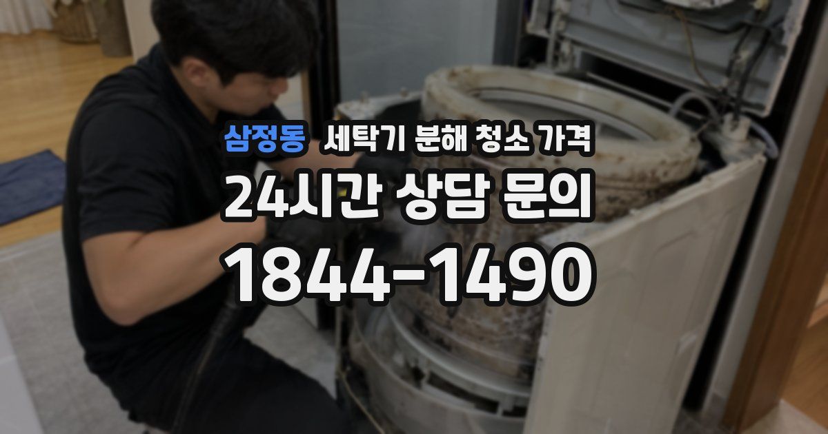 삼정동 세탁기 분해 청소 가격