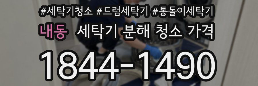 내동 세탁기 분해 청소 가격