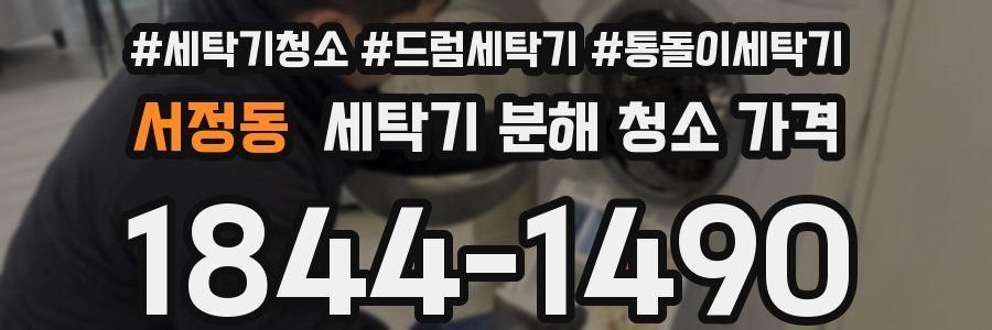 서정동 세탁기 분해 청소 가격