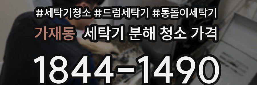 가재동 세탁기 분해 청소 가격