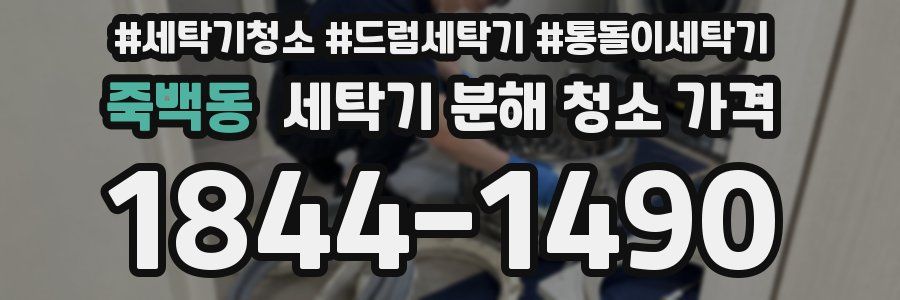 죽백동 세탁기 분해 청소 가격