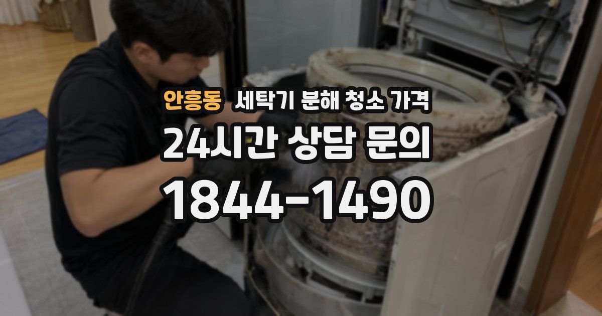 안흥동 세탁기 분해 청소 가격