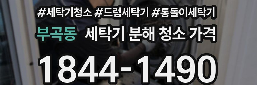 부곡동 세탁기 분해 청소 가격