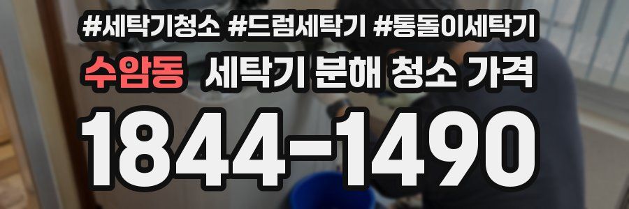 수암동 세탁기 분해 청소 가격