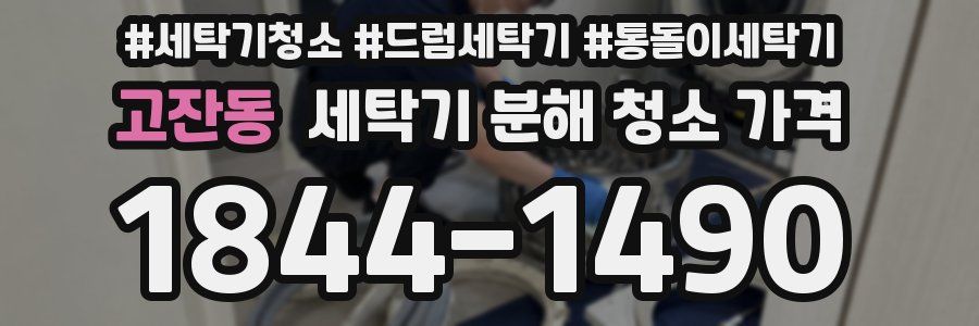 고잔동 세탁기 분해 청소 가격