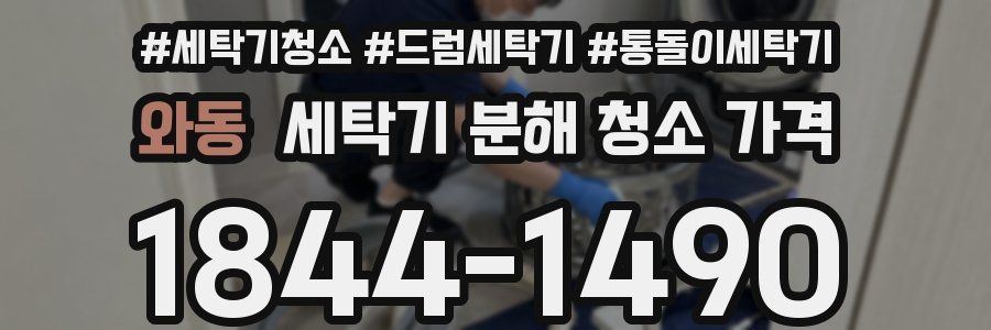 와동 세탁기 분해 청소 가격