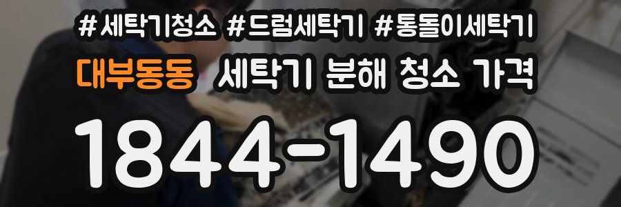 대부동동 세탁기 분해 청소 가격