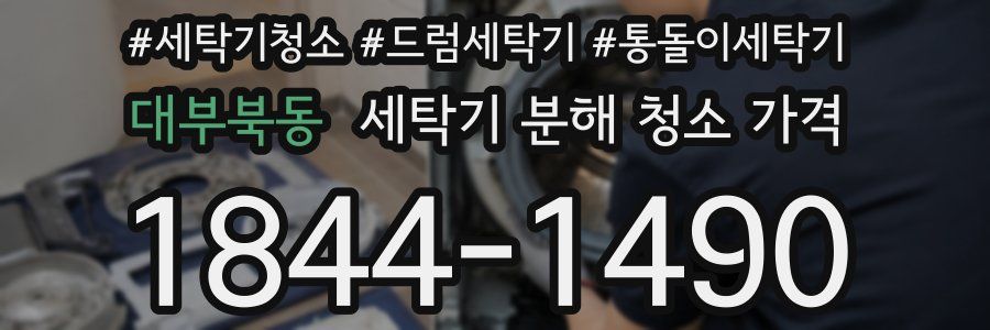대부북동 세탁기 분해 청소 가격