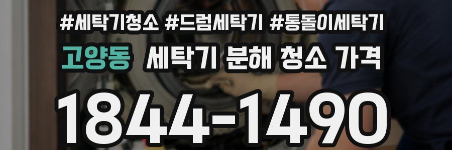 고양동 세탁기 분해 청소 가격