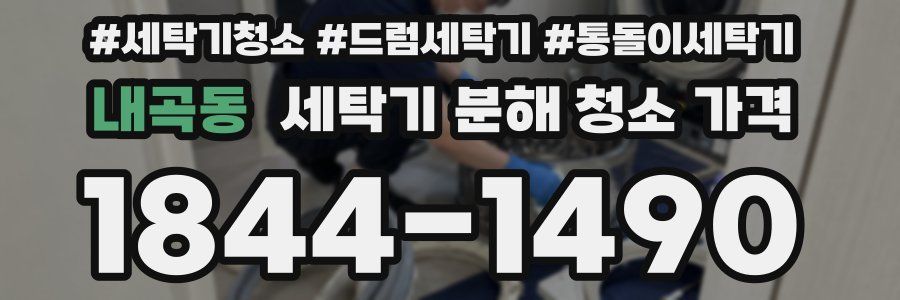 내곡동 세탁기 분해 청소 가격