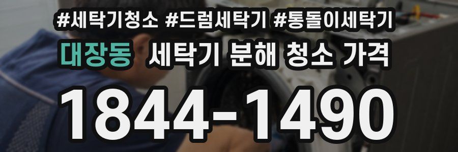 대장동 세탁기 분해 청소 가격