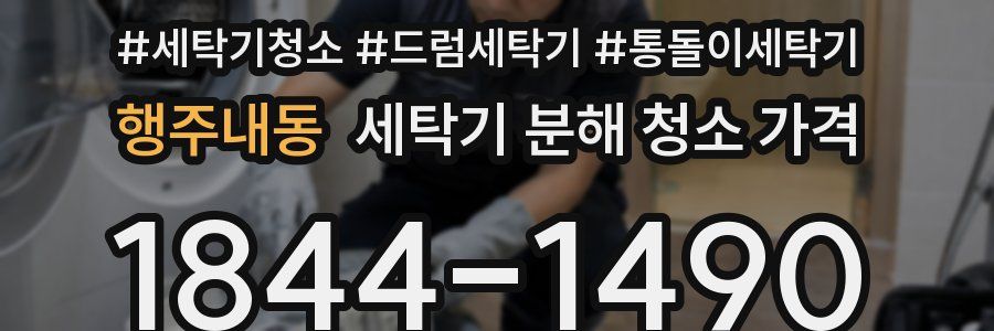 행주내동 세탁기 분해 청소 가격