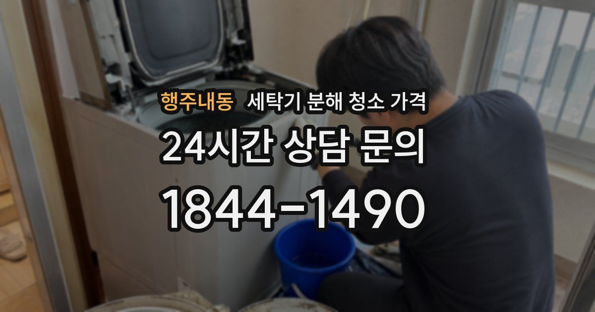 행주내동 세탁기 분해 청소 가격