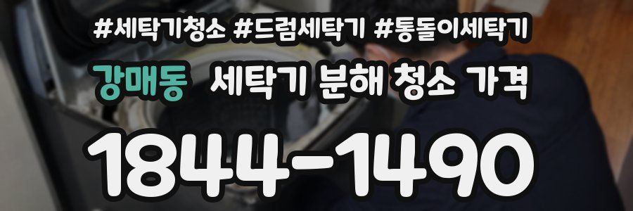 강매동 세탁기 분해 청소 가격