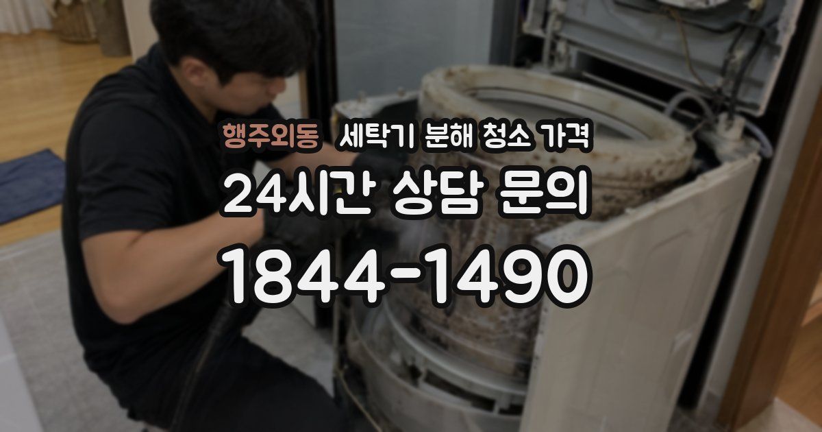 행주외동 세탁기 분해 청소 가격