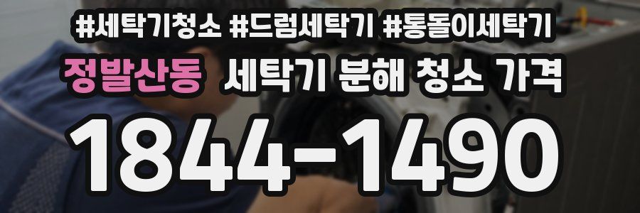 정발산동 세탁기 분해 청소 가격
